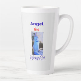 De Café Latte Taza Ángel, el Gato Sassy