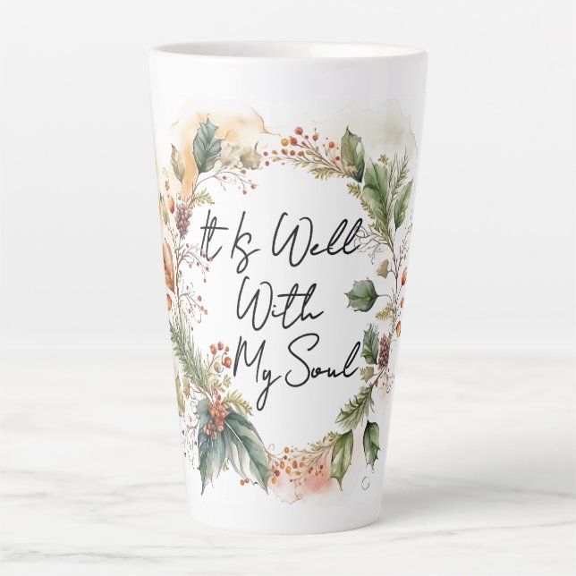 De Café Latte Taza Bien Con Mi Alma (Anverso)