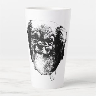 De Café Latte Taza con perro Spaniel Tibetano - Retrato estilo t
