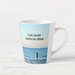 De Café Latte Taza Dios Nunca Nos Deja Solos