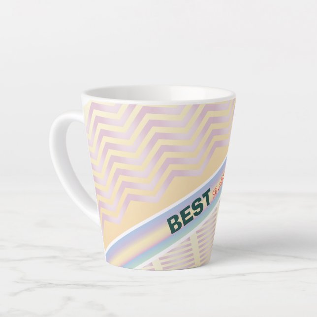 De Café Latte Taza Especializada (Ángulo izquierdo)