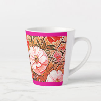 De Café Latte Taza floral del Renacimiento