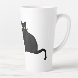 De Café Latte Taza Gato Negro