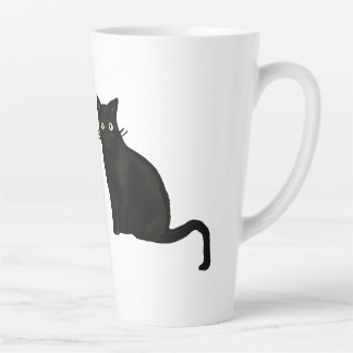 De Café Latte Taza Gato Negro