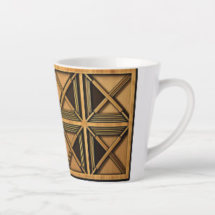 De Café Latte Taza geométrica Art Deco 12oz