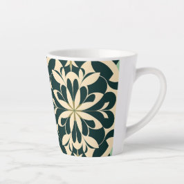 De Café Latte Taza geométrica Art Deco 12oz