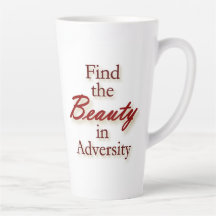 Taza inspiradora Encuentra la belleza en la advers