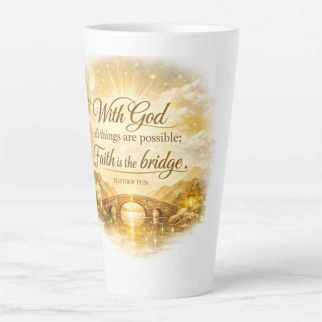 De Café Latte Taza JOHN 3:16 (Anverso)
