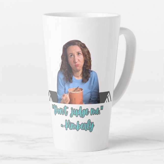 De Café Latte Taza No Me Juzgues (Ángulo derecho)