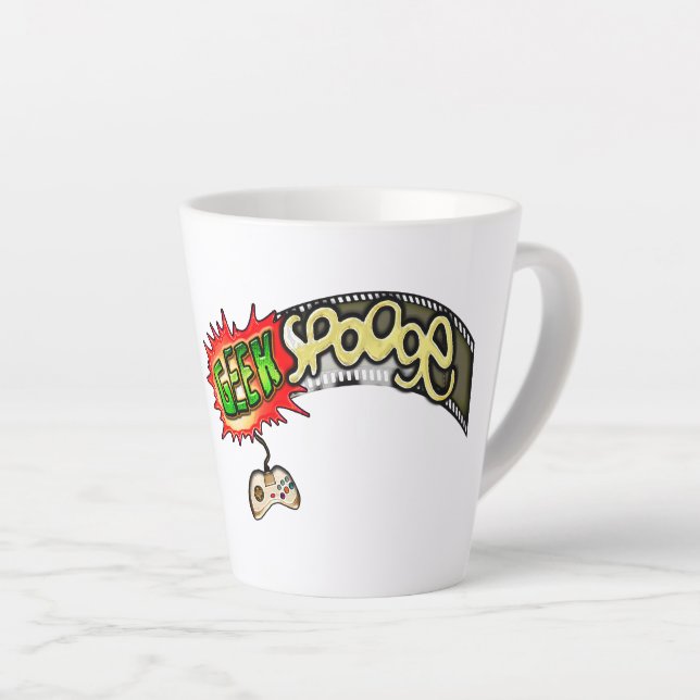 De Café Latte Taza Oficial GeekSpooge (Ángulo derecho)