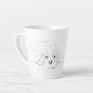De Café Latte Taza para mascotas Cavalier King Charles Spaniel