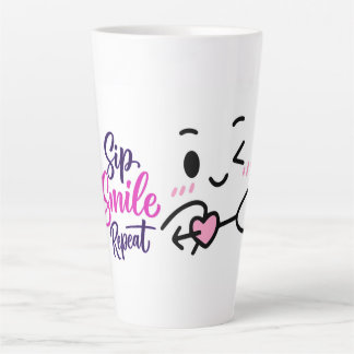 De Café Latte Taza para sorber, sonreír y repetir