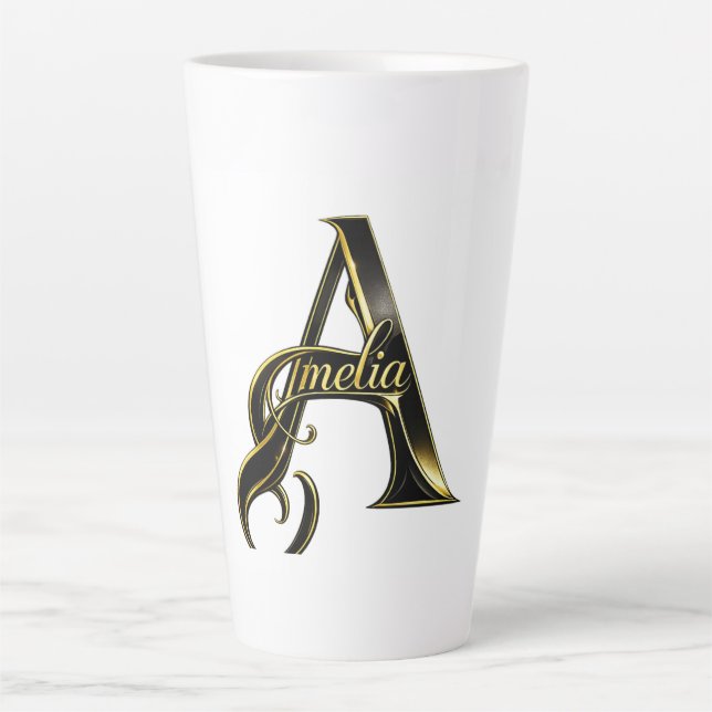 De Café Latte Taza personalizada (Anverso)