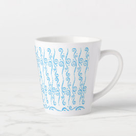De Café Latte Taza Remolinos Azules