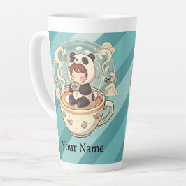 De Café Latte Taza Size Cozy Panda 17oz