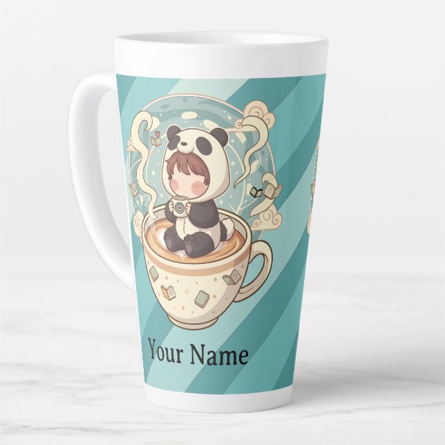 De Café Latte Taza Size Cozy Panda 17oz (Ángulo izquierdo)