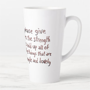 De Café Latte Taza Things Fragile and Lovely