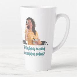 De Café Latte Taza Vecino Necesitado