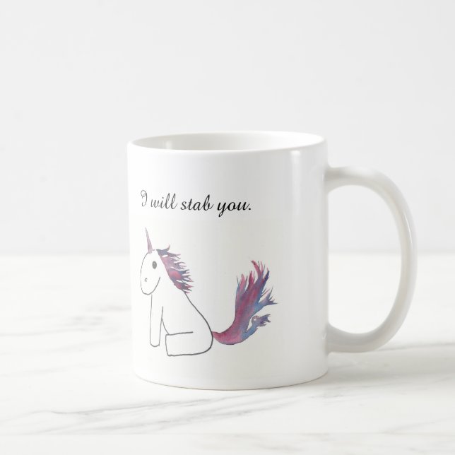 De Café Le apuñalaré taza del unicornio (Derecha)