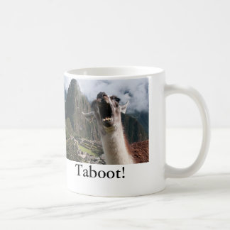 De Café ¡Llama Taboot! Taza