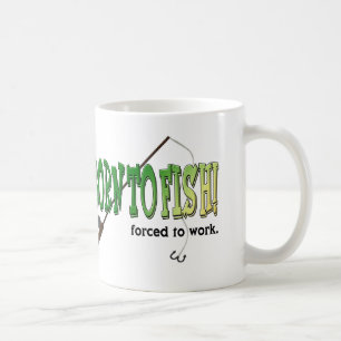 De Café ¡Llevado pescar! Forzado para trabajar la taza