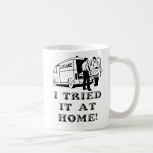 De Café Lo Intenté En Casa Taza Divertida Humor