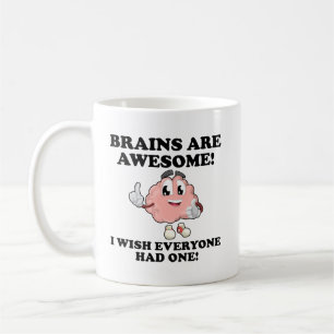 De Café Los Cerebros Son Geniales Taza Divertida