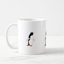 De Café Los pingüinos en una taza añaden nombre