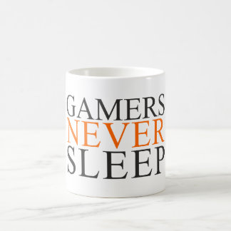 De Café Los videojugadores nunca duermen. Taza