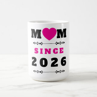 De Café Mamá desde 2026 Taza Minimalista Elegante