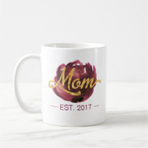 Mamá EST. Taza del personalizable el |