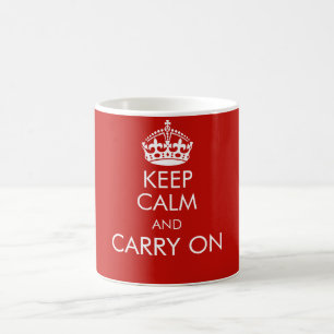 De Café Mantener la calma y continuar con la taza