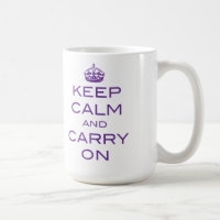 Mantener la calma y continuar con la taza - Púrpur
