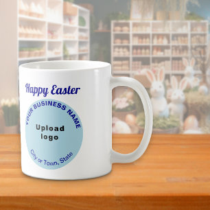 De Café Marca Empresarial Light Blue   Pascua   Taza