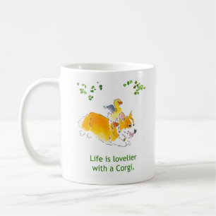 De Café Más precioso con una taza del Corgi