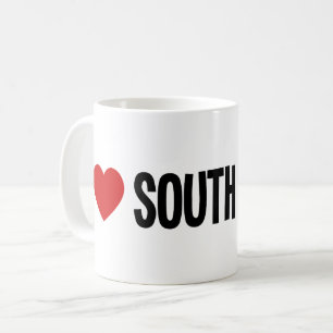 De Café Me encanta Dakota del Sur ❤️ Taza clásica Me encan