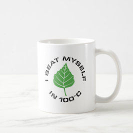De Café Me Golpeo a Mi Mismo Taza Blanca Clásica