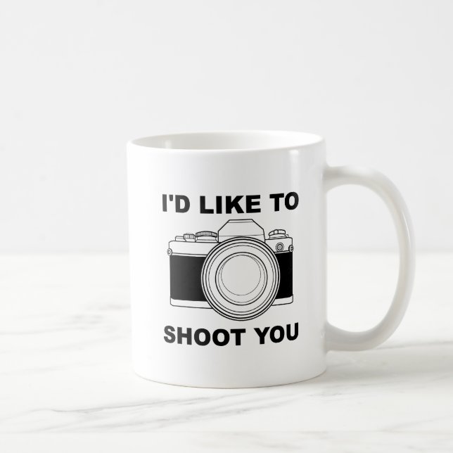De Café Me Gusta Dispararte Taza Divertida (Derecha)