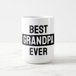 De Café Mejor abuelo jamás taza negro y blanco