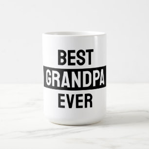De Café Mejor abuelo jamás taza negro y blanco