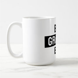 De Café Mejor abuelo jamás taza negro y blanco