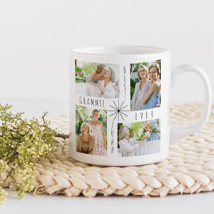 De Café Mejor Grammie del Mundo Taza Blanca con 4 u 8 Foto