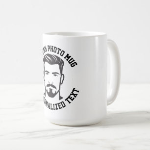 De Café Mi Cara en una Gran Taza Personalizada