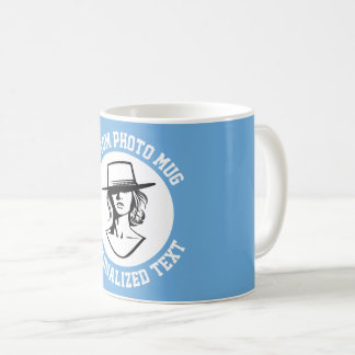 De Café Mi Cara en una Taza Personalizada POLVO AZUL
