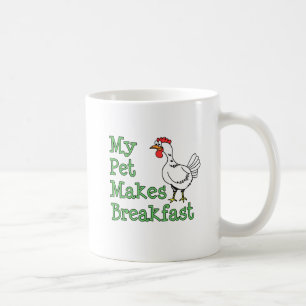 De Café Mi mascota hace la taza del pollo del desayuno