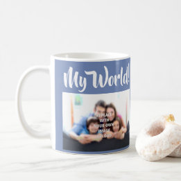 De Café "Mi mundo" - Foto familiar en una taza