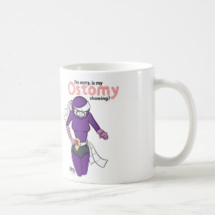 De Café ¿Mi ostomy está mostrando? Taza