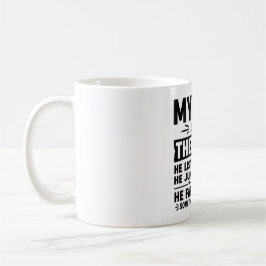 De Café Mi Perro Es Mi Terapeuta Taza | Humor Divertido Pa