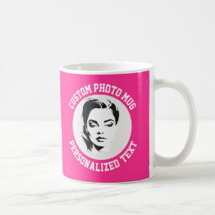 De Café Mi Rostro en una Taza Personalizada FRESAROSA ROSA