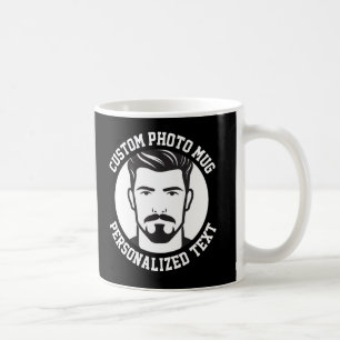 De Café Mi Rostro en una Taza Personalizada NEGRA